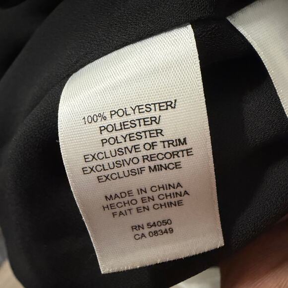 NWT $400 ANNE KLEIN XL Sequin Satin Collar Mini Shirtdress Belted - Picture 9 of 9